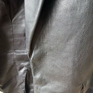 Zara Vegan Leather Blazer Missing a Button
